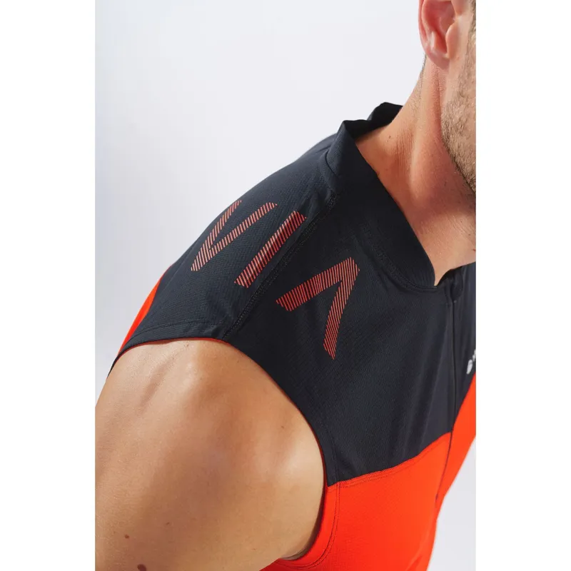 Montane Mens Dragon Zip Tank Flag Red-5