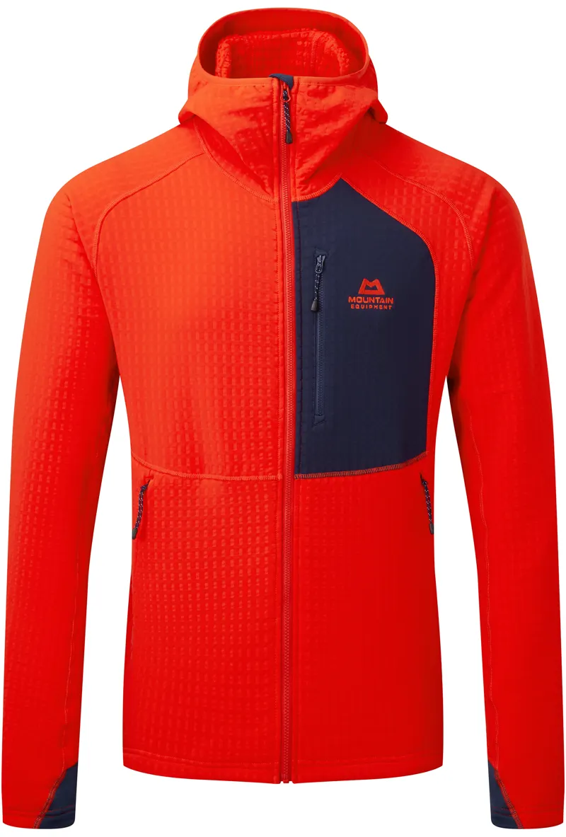 Mountain Equipment Mens Shroud Hooded Jacket Cardinal Orange