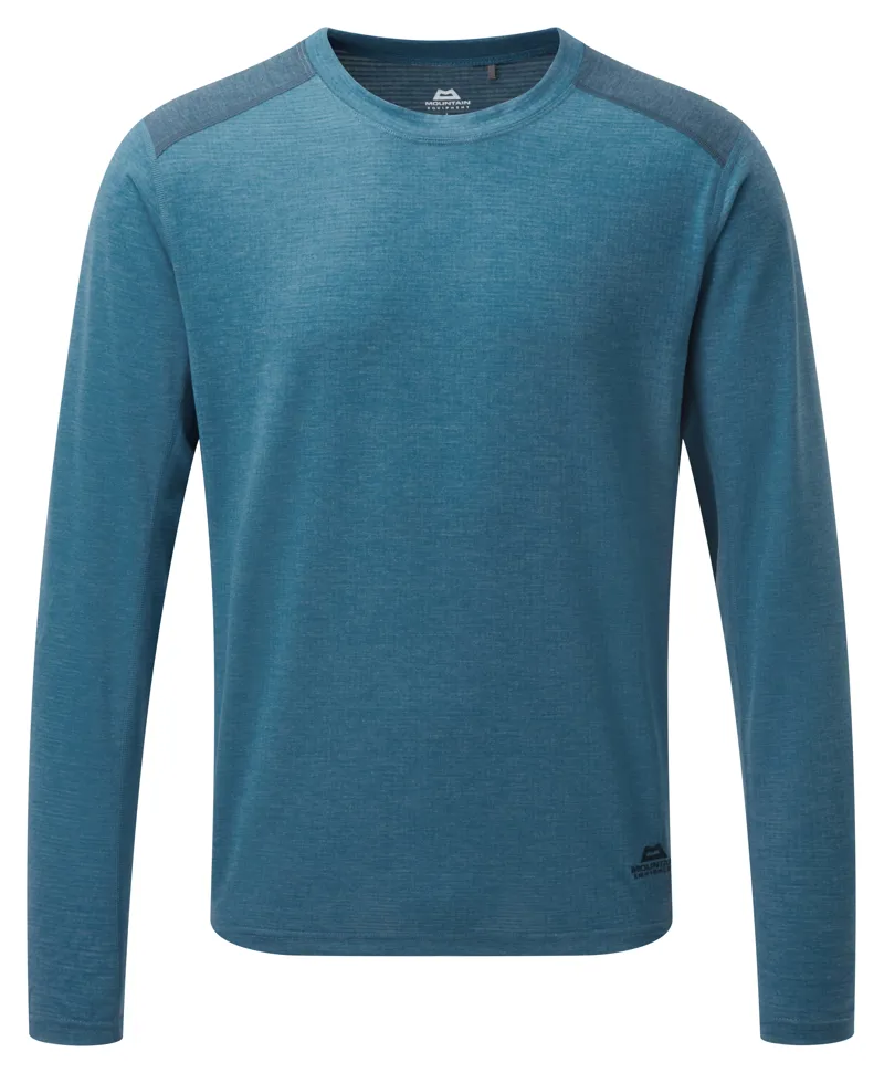 Mountain Equipment Mens Font LS Sweat Alto Blue/Majolica Blue