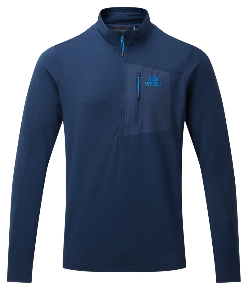 Mountain Equipment Mens Lumiko Zip-T Medieval Blue