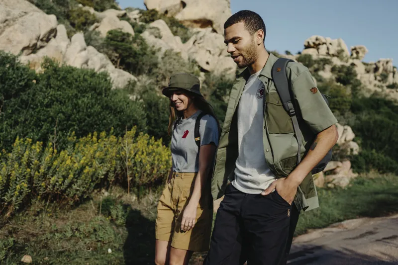 Fjallraven Mens Raven Shirt SS Green/Laurel Green-5