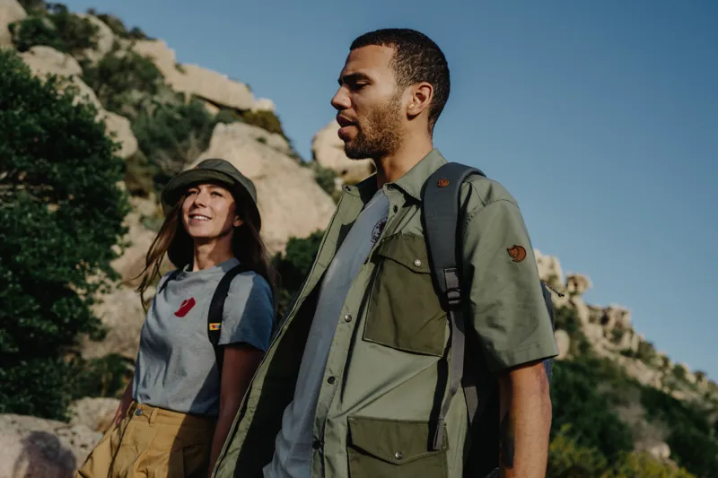 Fjallraven Mens Raven Shirt SS Green/Laurel Green-6