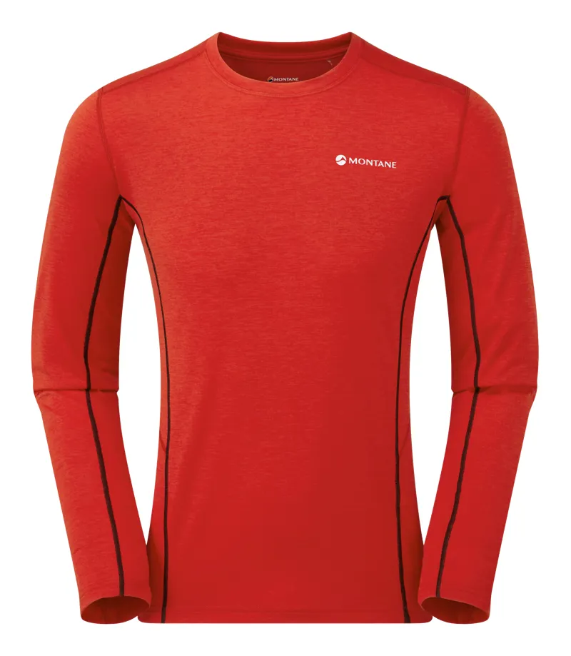 Montane Mens Dart Long Sleeve T-Shirt Alpine Red