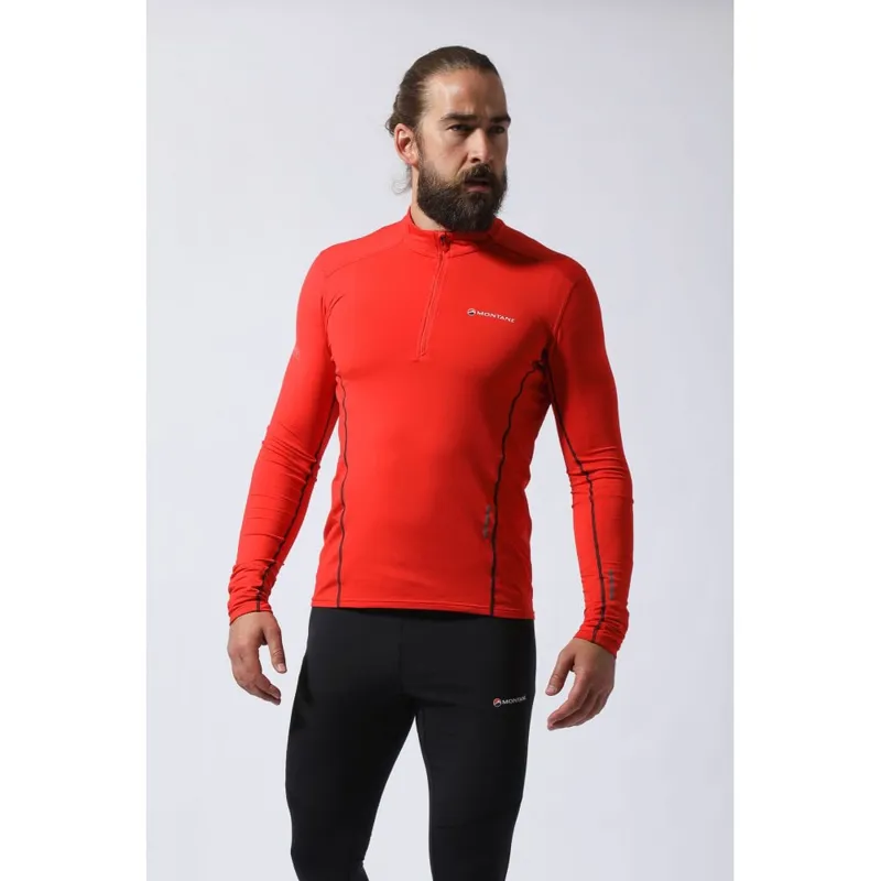 Montane Mens Dragon Pull-On Fleece Jacket Flag Red-1