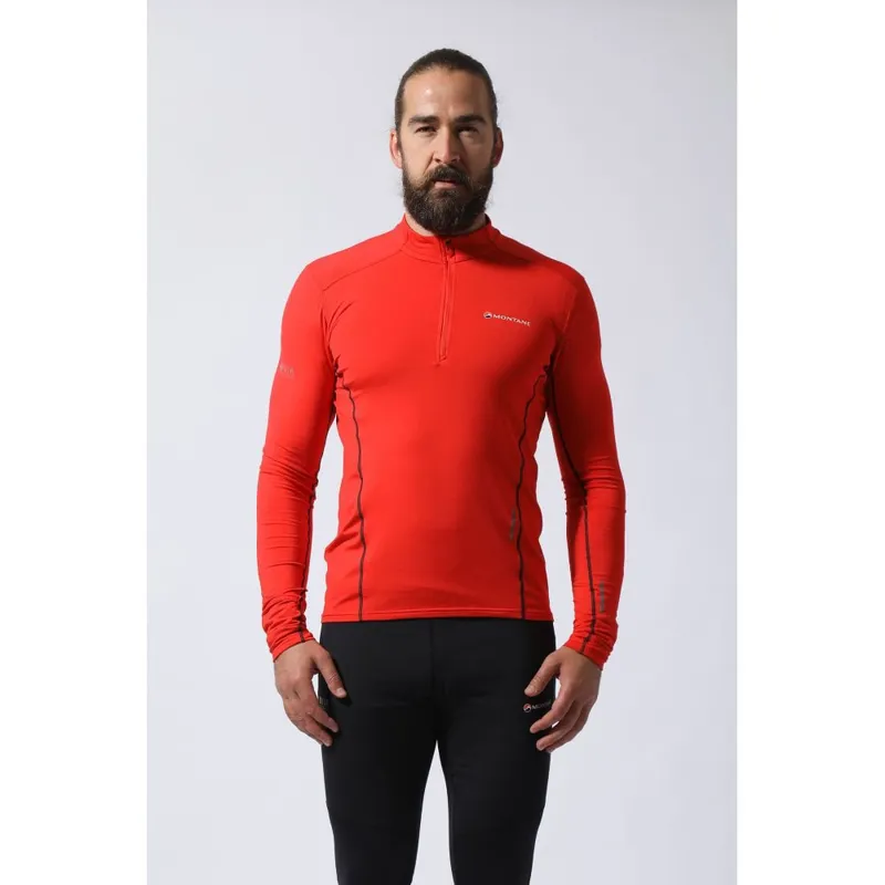 Montane Mens Dragon Pull-On Fleece Jacket Flag Red-2