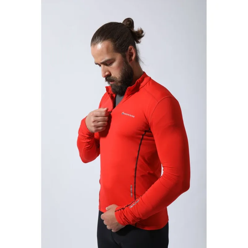 Montane Mens Dragon Pull-On Fleece Jacket Flag Red-8