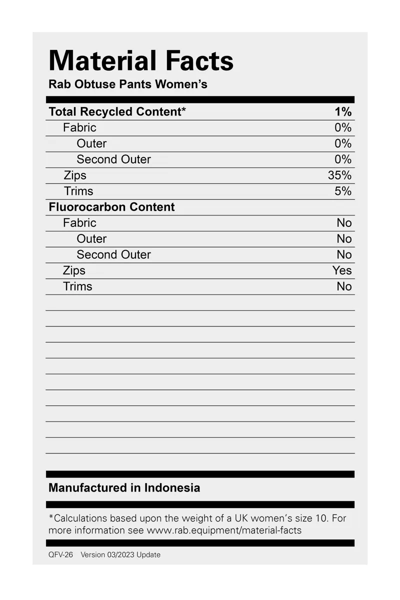 Rab Womens Obtuse Pants Deep Heather-4