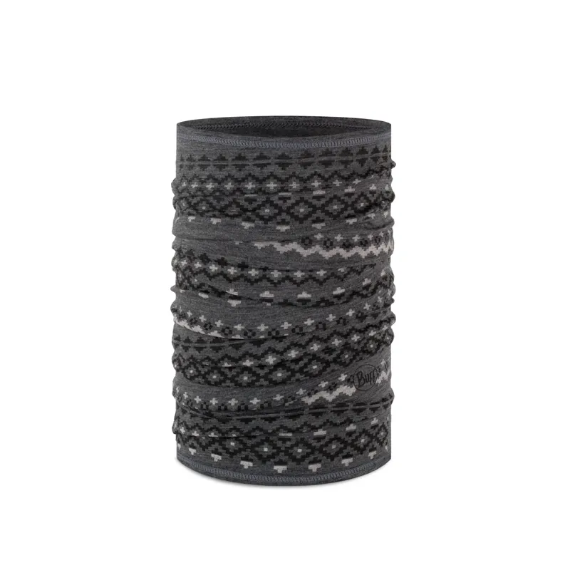 Buff Merino Lightweight Neckwear Faizen Grey