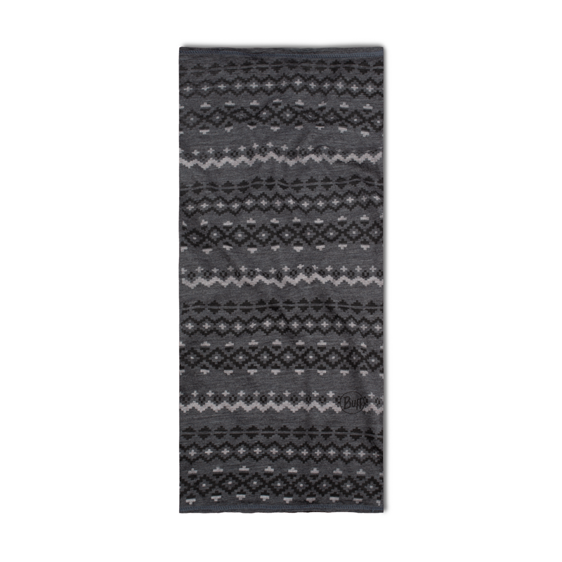 Buff Merino Lightweight Neckwear Faizen Grey-1