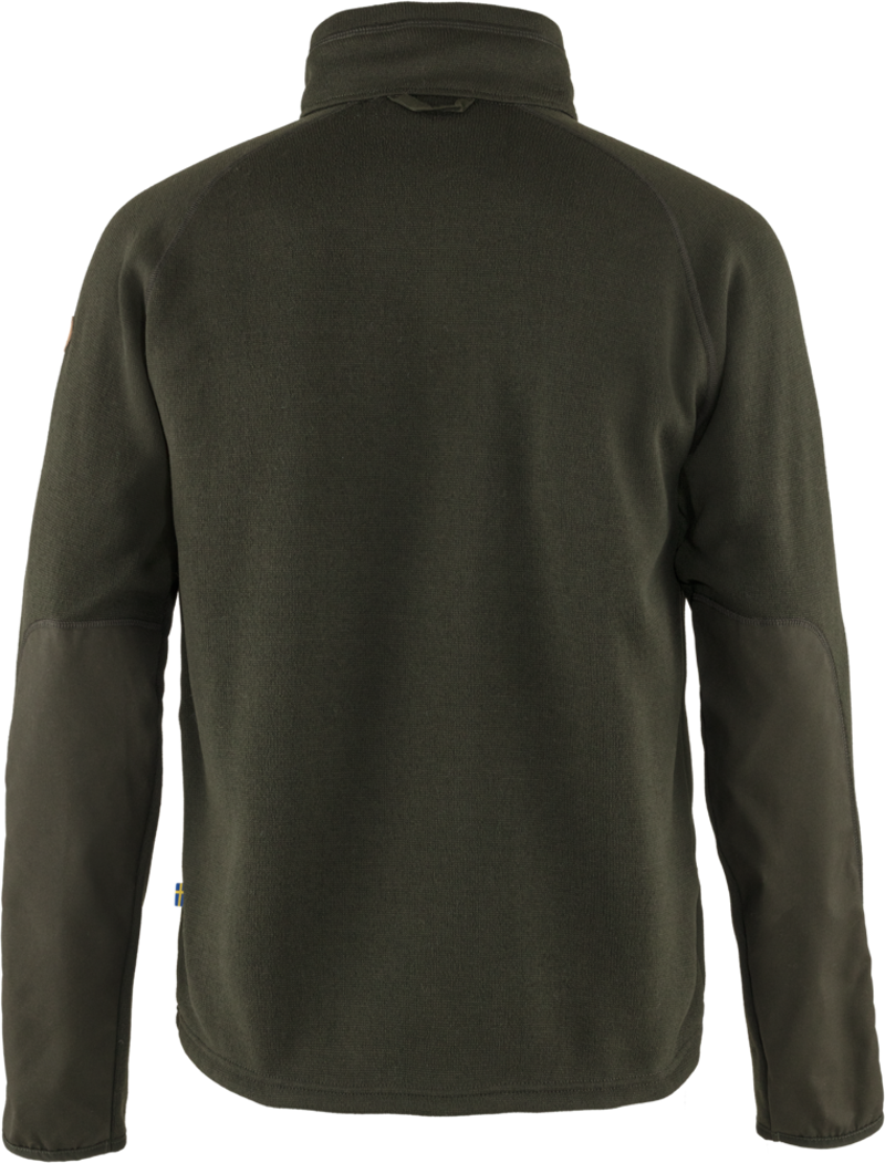 Fjallraven Mens Ovik Fleece Zip Sweater Deep Forest-1