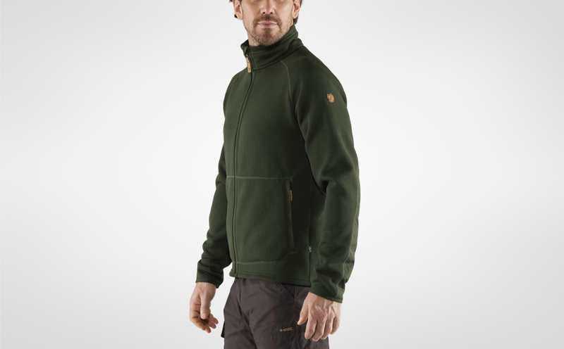 Fjallraven Mens Ovik Fleece Zip Sweater Deep Forest-4