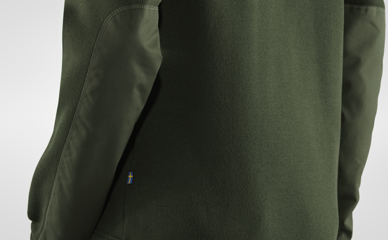 Fjallraven Mens Ovik Fleece Zip Sweater Deep Forest-5