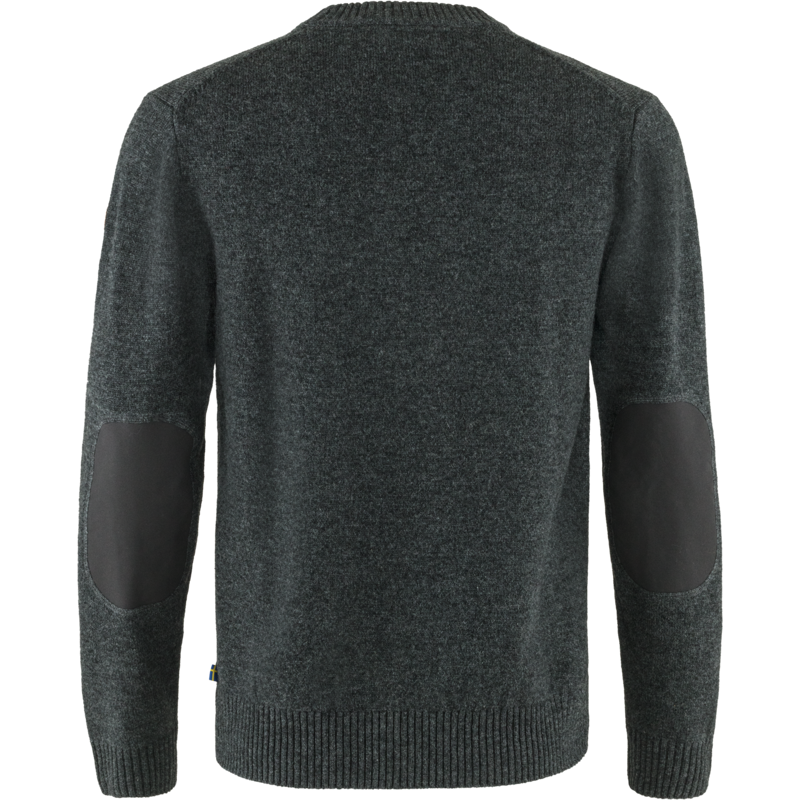 Fjallraven Mens Ovik Round Neck Sweater Dark Grey-1