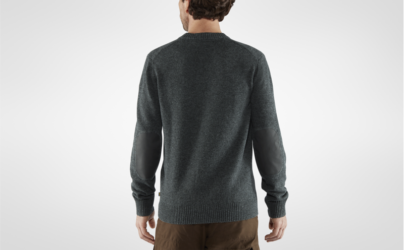 Fjallraven Mens Ovik Round Neck Sweater Dark Grey-3