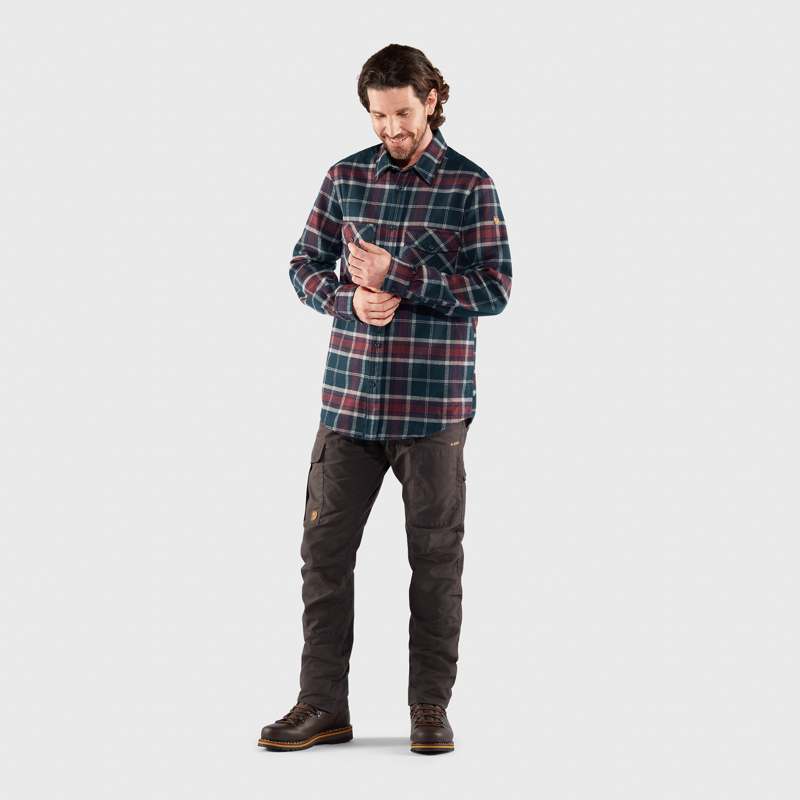 Fjallraven Mens Ovik Twill Shirt Deep Forest-2