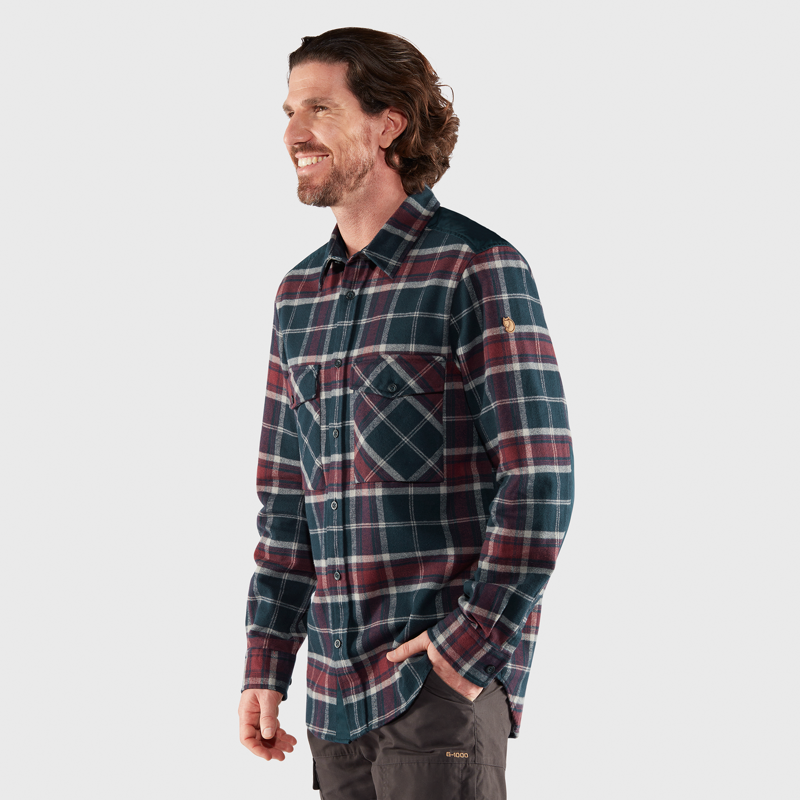 Fjallraven Mens Ovik Twill Shirt Deep Forest-4