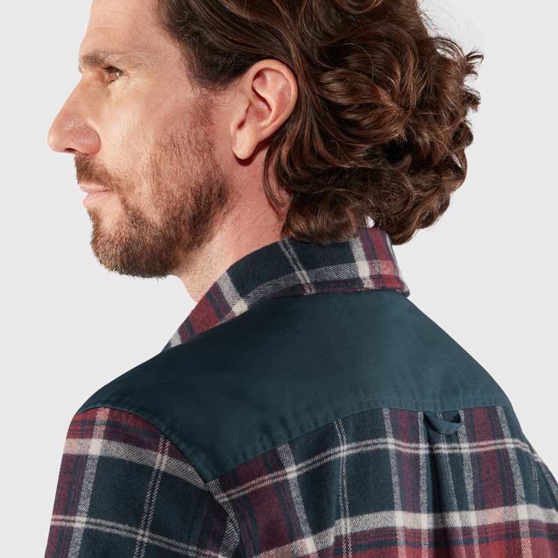 Fjallraven Mens Ovik Twill Shirt Deep Forest-6