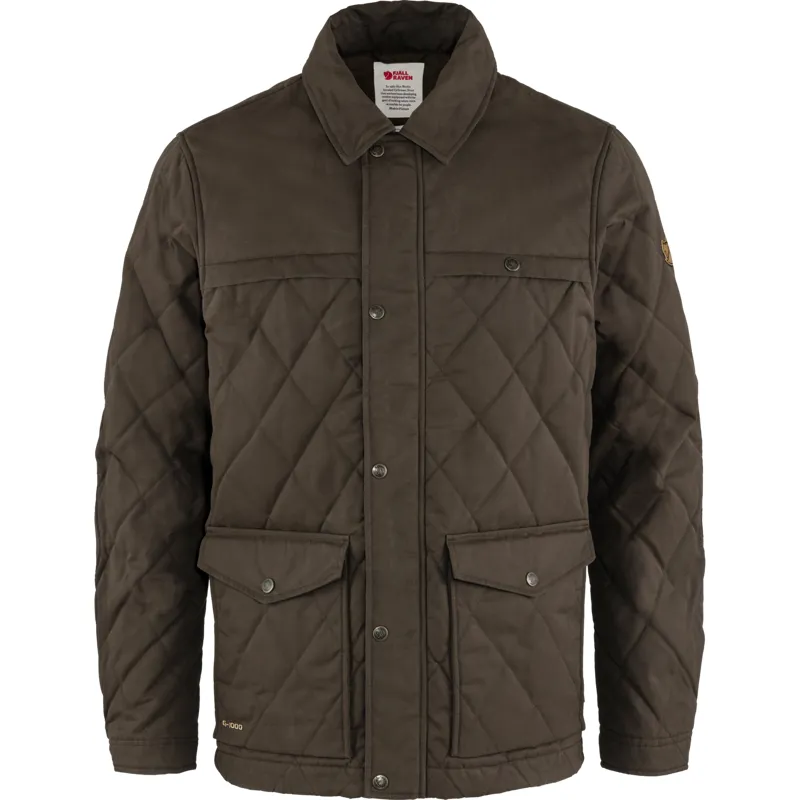 Fjallraven Mens Ovik Wool Padded Jacket Dark Olive