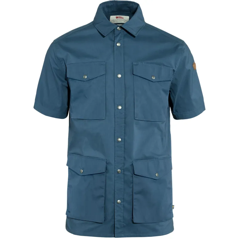Fjallraven Mens Raven Shirt SS Indigo Blue