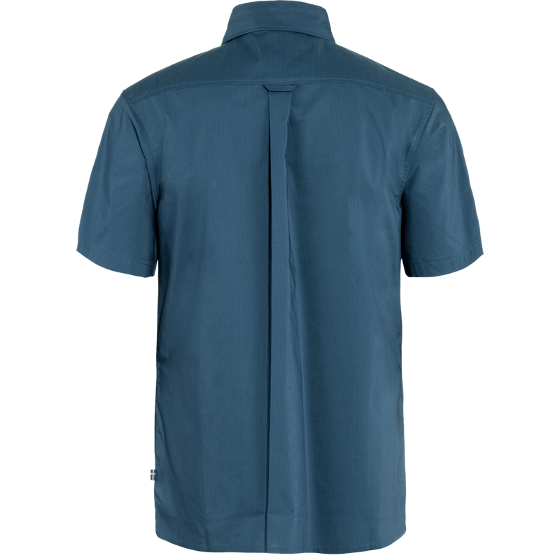 Fjallraven Mens Raven Shirt SS Indigo Blue-1