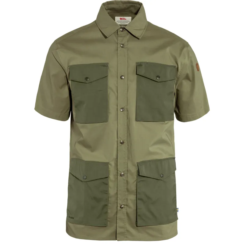 Fjallraven Mens Raven Shirt SS Green/Laurel Green