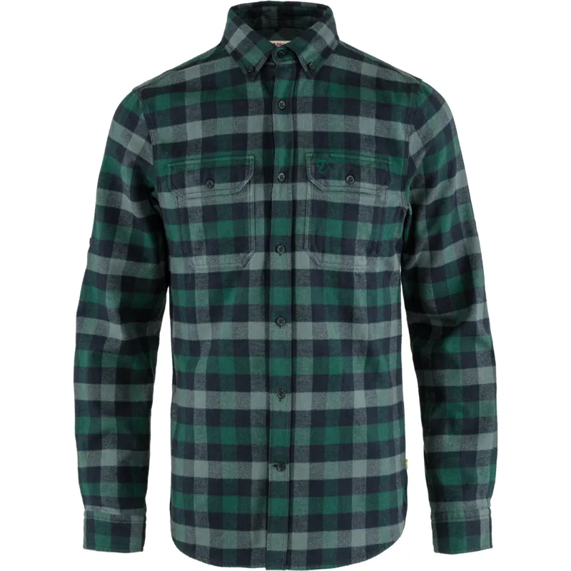 Fjallraven Mens Skog Shirt Arctic Green/Dark Navy