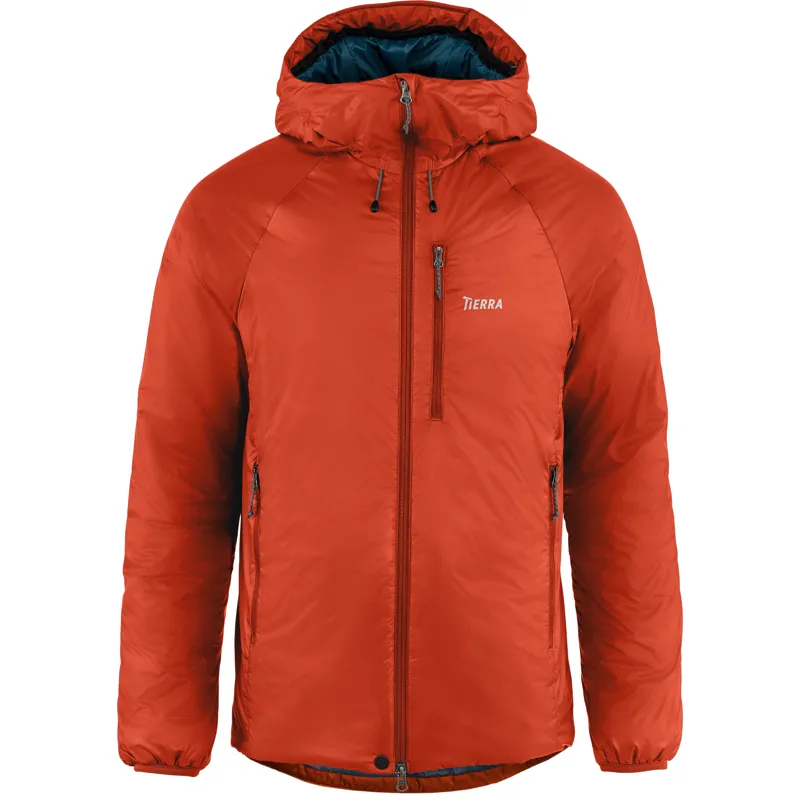Tierra Mens Belay 120 Hood Jacket Brick Red