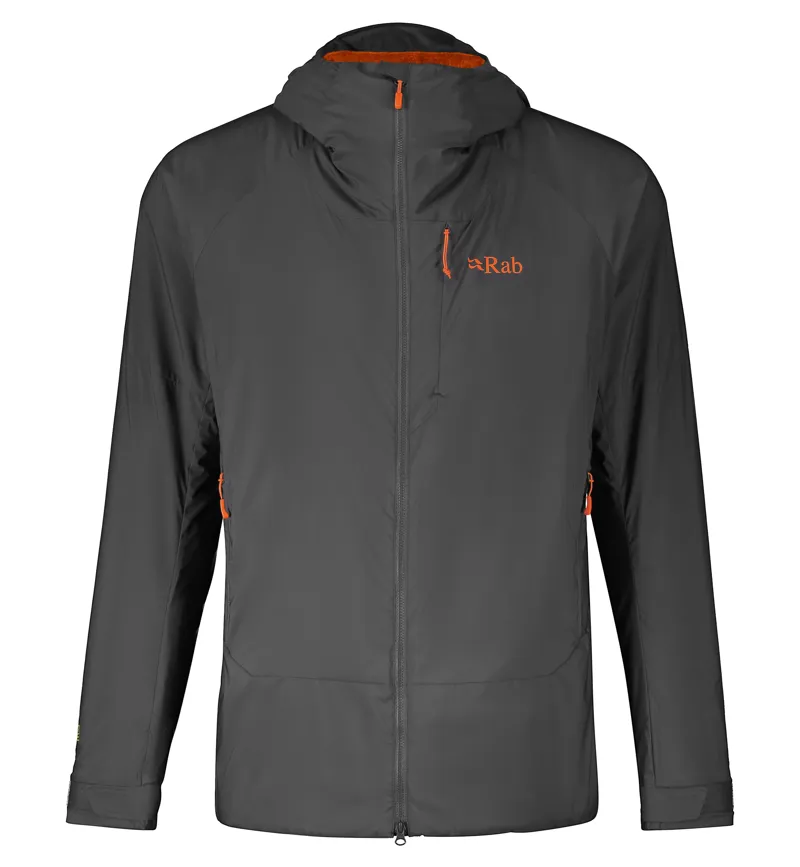 Rab Mens VR Summit Jacket Graphene/Marmalade