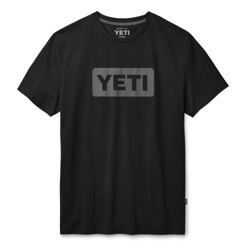 YETI Mens Logo Badge T-Shirt Black