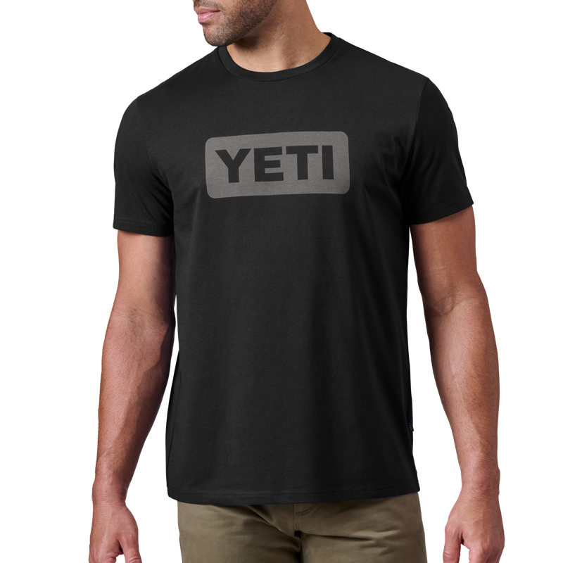YETI Mens Logo Badge T-Shirt Black-2
