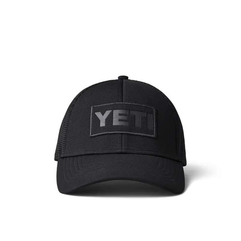 YETI Patch on Patch Trucker Hat Black