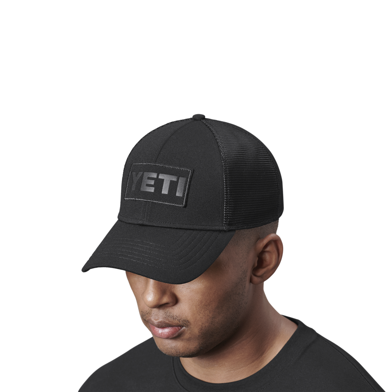YETI Patch on Patch Trucker Hat Black-3