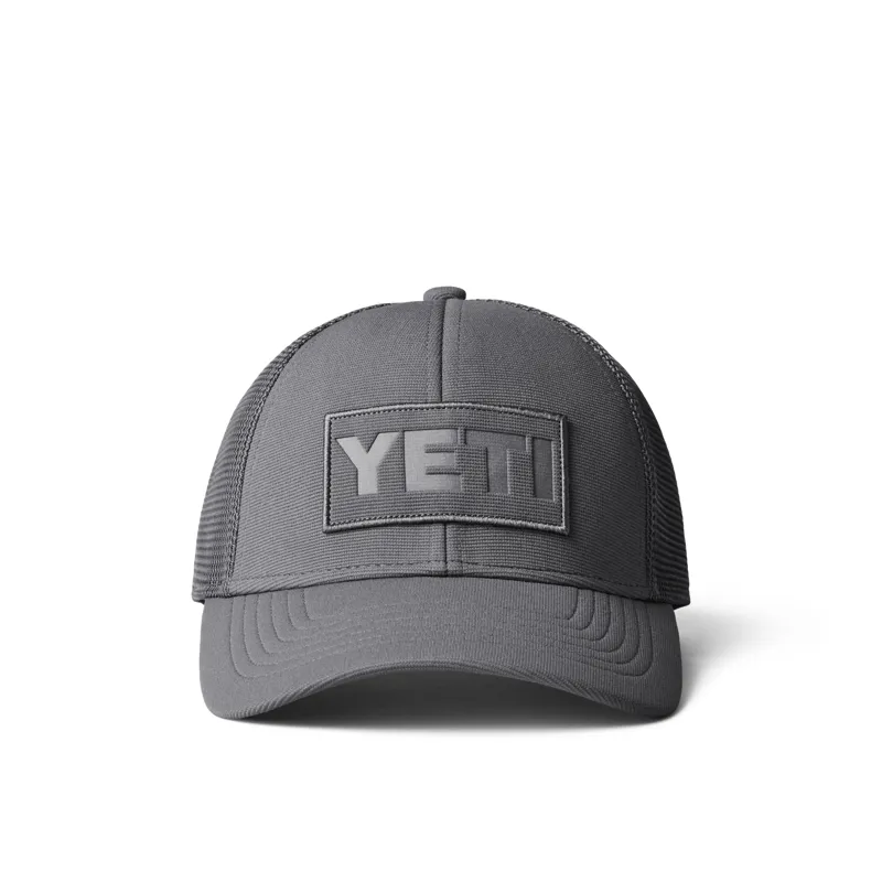 YETI Patch on Patch Trucker Hat Grey