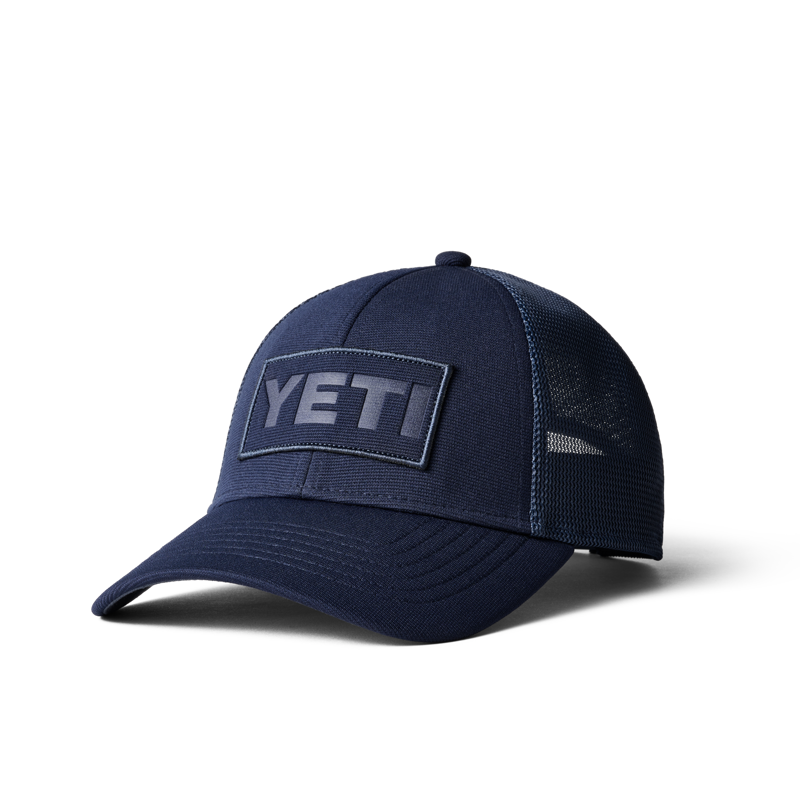 YETI Patch on Patch Trucker Hat Navy-2