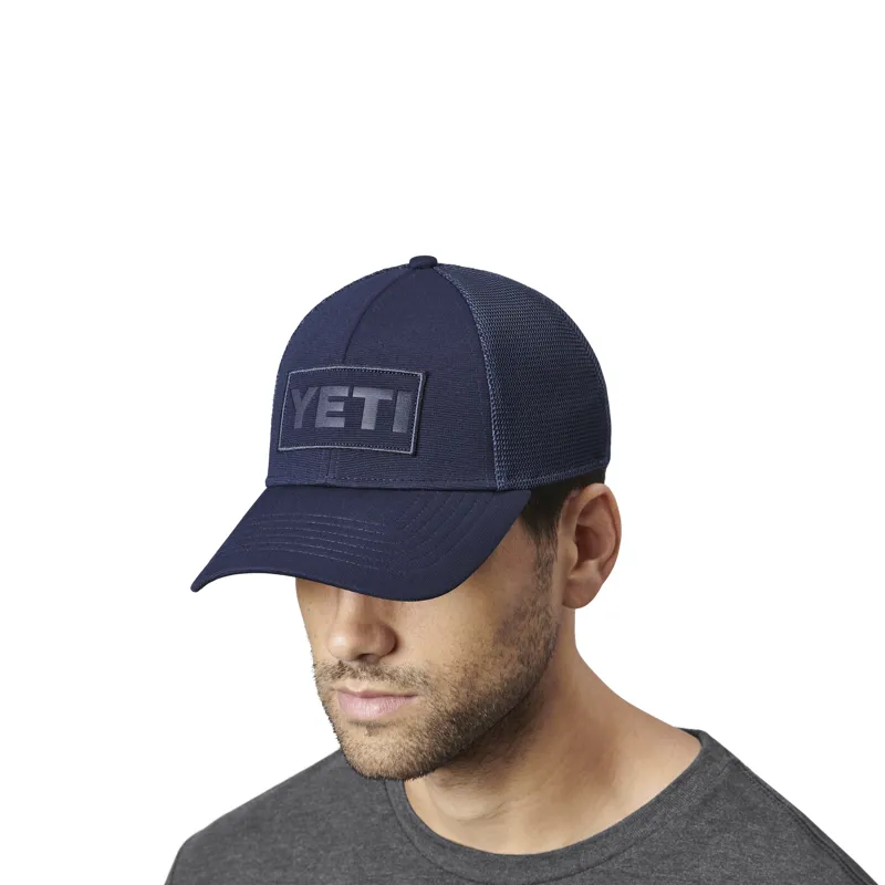 YETI Patch on Patch Trucker Hat Navy-3