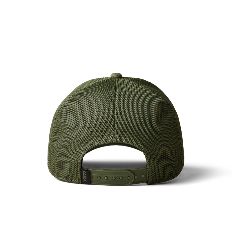 YETI Patch on Patch Trucker Hat Olive Green-1