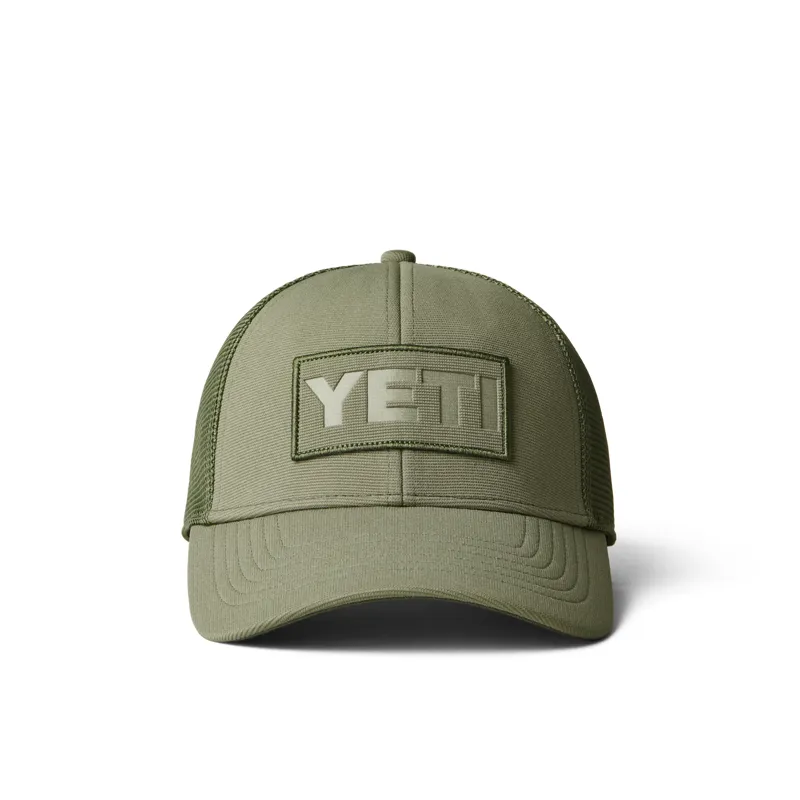 YETI Patch on Patch Trucker Hat Olive Green