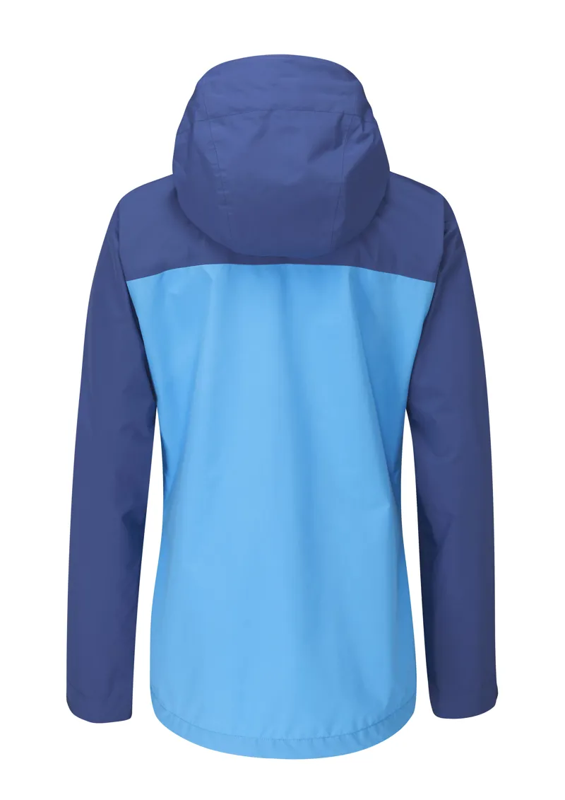 Rab Womens Downpour Eco Jacket Nightfall Blue / Alaska Blue-1