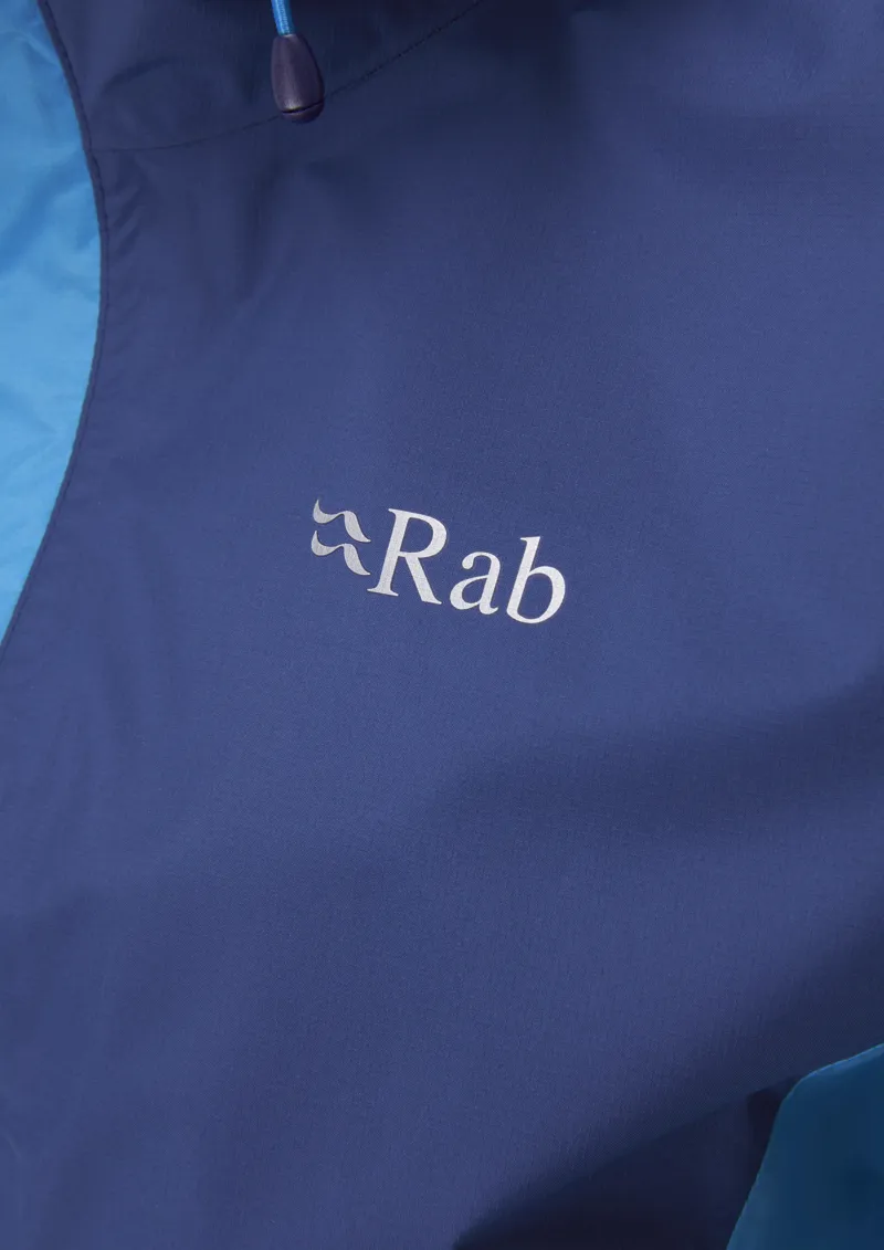 Rab Womens Downpour Eco Jacket Nightfall Blue / Alaska Blue-6