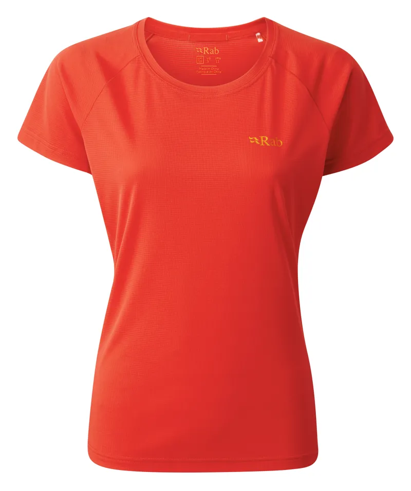 Rab Womens Pulse SS Tee Red Grapefruit
