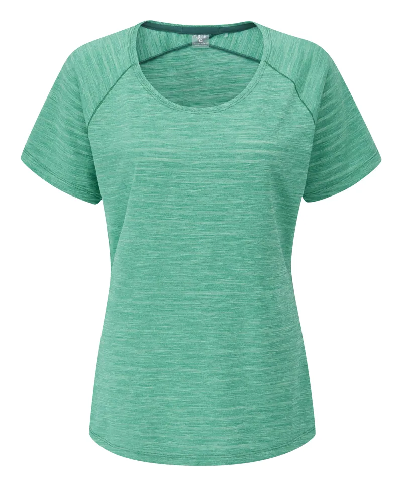 Rab Womens Wisp Tee Storm Green Marl