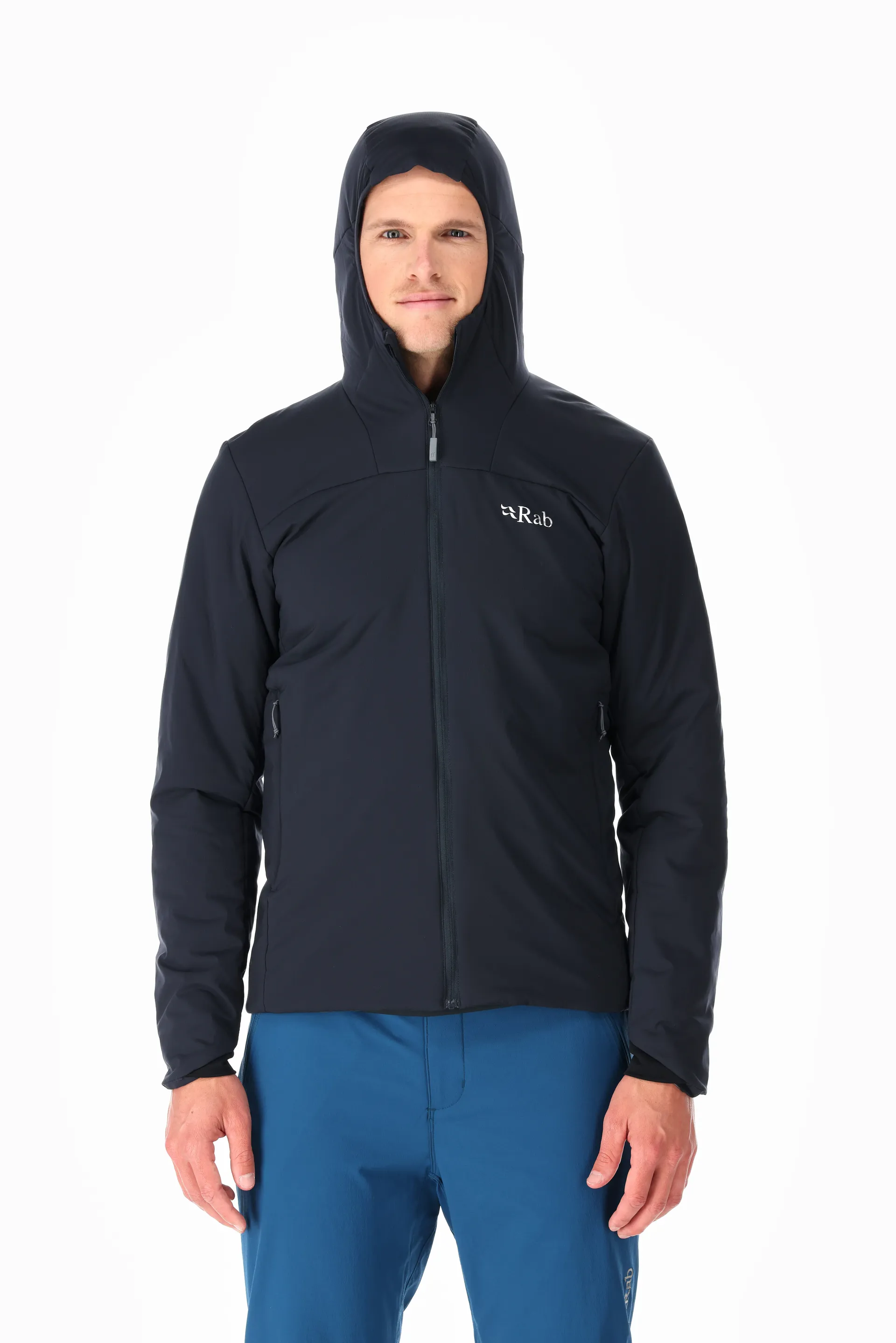 Rab Mens Xenair Alpine Light Jacket Ebony/Marmalade