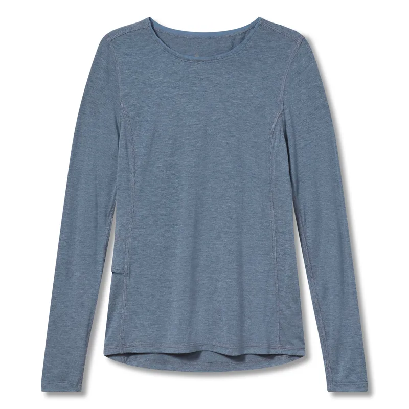 Royal Robbins Womens Venturelayer 200 LS T-Shirt Sea Heather
