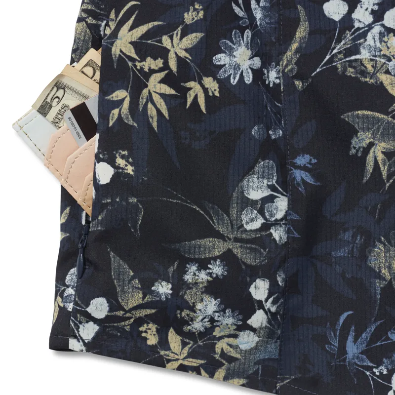 Royal Robbins Womens Expedition II 3/4 Sleeve Shirt Navy Zephyr Print-3