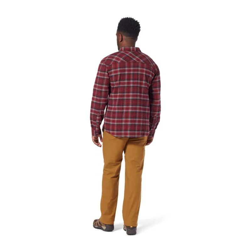 Royal Robbins Mens Snowcap Lined Flannel Shirt Syrah/Big Basin Plaid-3