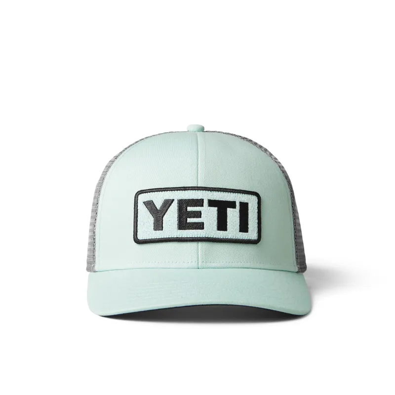 YETI Logo Badge Trucker Hat Ice Mint