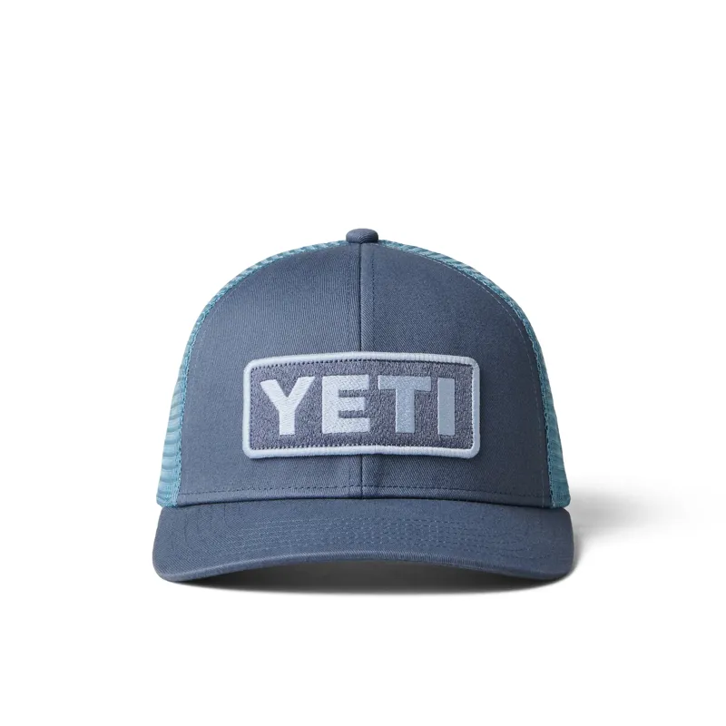 YETI Logo Badge Trucker Hat Indigo