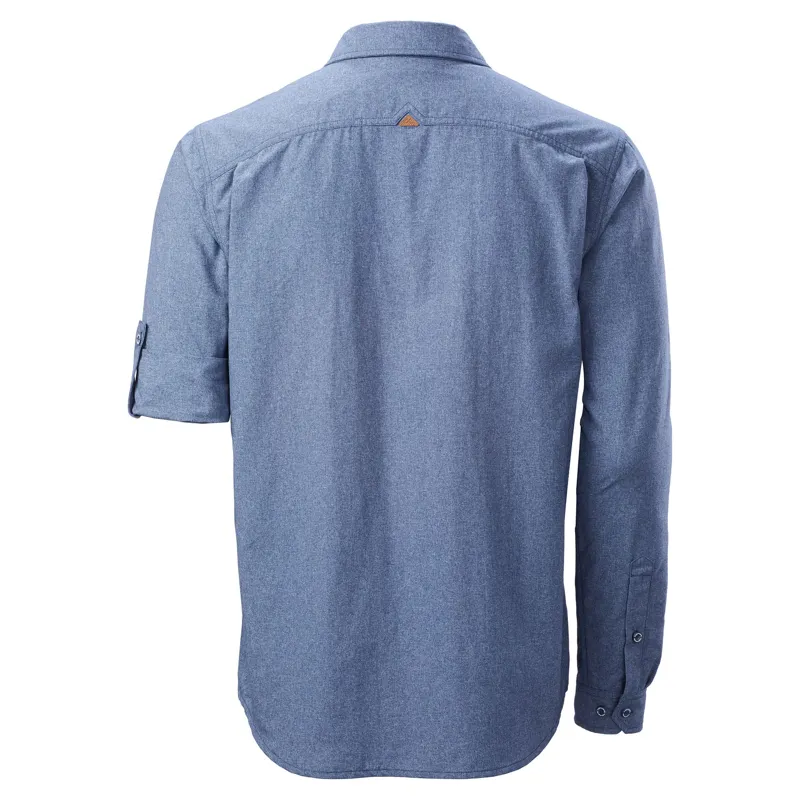 Kathmandu Mens RFIDtech Long Sleeve Shirt Blue Marle-1