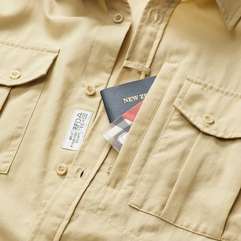 Kathmandu Mens RFIDtech Long Sleeve Shirt Olive/Grey-3