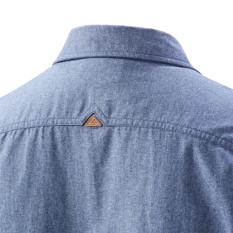 Kathmandu Mens RFIDtech Long Sleeve Shirt Blue Marle-8